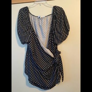 Socialite Curve wrap blouse 4x